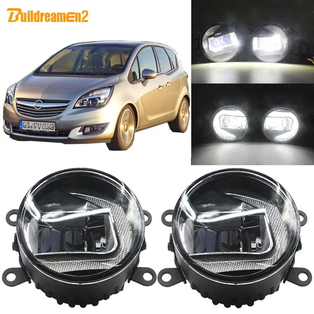 Buildreamen2 For Opel Meriva A 06 07 08 09 10 Car 2in1 Function Led Projector Fog Light Daytime Running Light 12v Car Light Assembly Aliexpress