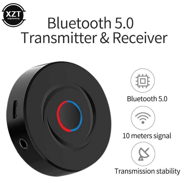 Беспроводной автомобильный комплект приемник Bluetooth 5,0 tv PC передатчик 2 в 1 Bluetooth адаптер стерео музыка для наушники с AUX