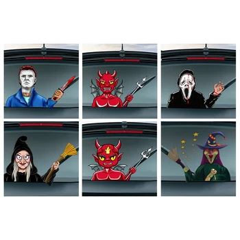 

Halloween Horror Series Car Rear Window Wiper Sticker Waving Wiper Decals for Car Rear Windshield Wiper Stickers