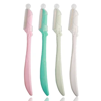 

12pcs Eyebrow Razor With Safety Net Portable Eyebrow Trimmer Hair Remover Set Makeup Cosmetic Kit G0324