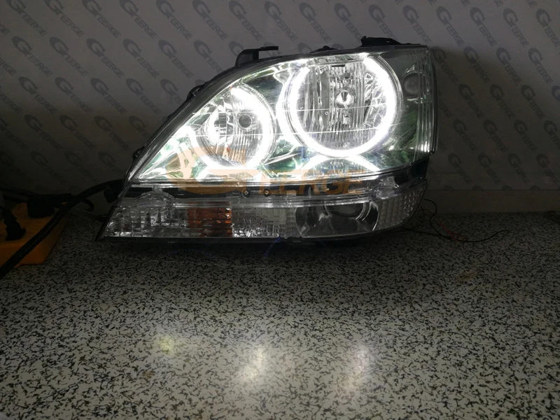 For Lexus RX 300 RX300 1999 2000 2001 2002 2003 Excellent DRL Ultra bright smd led Angel Eyes Halo Rings Day Light