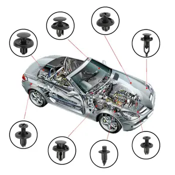 

Push pin Fasteners Kit Trim Bumper Replacement Accessories Auto 620Pcs