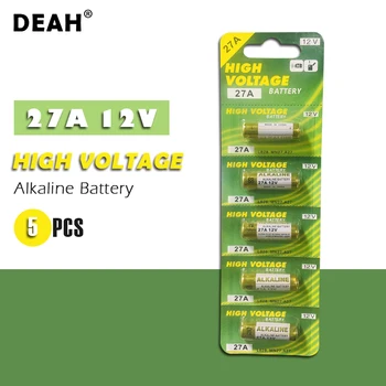 

5PCS New Dry Alkaline Battery 27A 12V A27 For Doorbell Car alarm Remote control G27A MN27 MS27 GP27A A27 L828 V27GA ALK27A A27BP