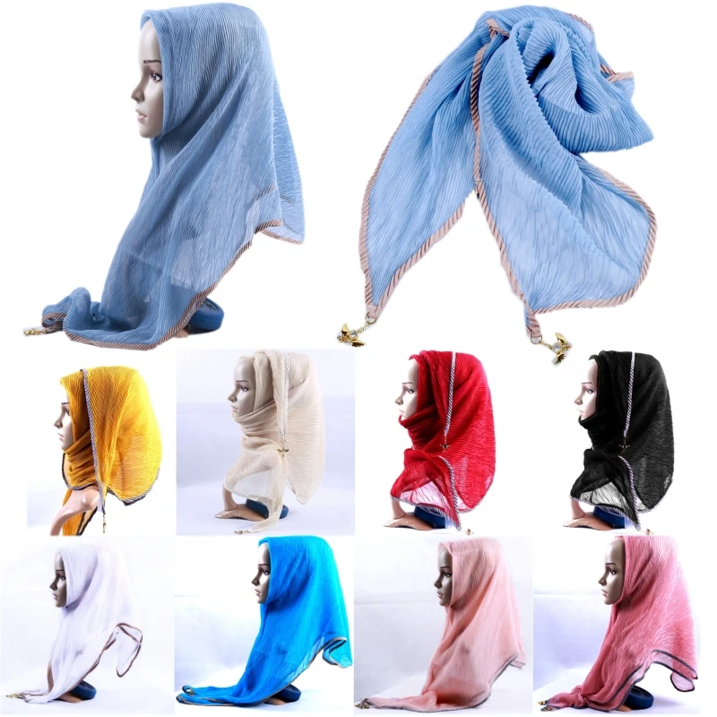 Женский шифоновый шарф-тюрбан в мусульманском стиле | Тематическая одежда и
