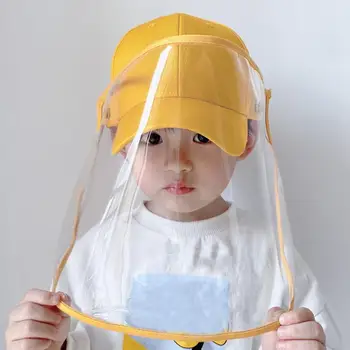 

Fashion Kids Anti-saliva Dustproof Face Cover Mask Peaked cap Cap Children Kids Protective Visors Hat