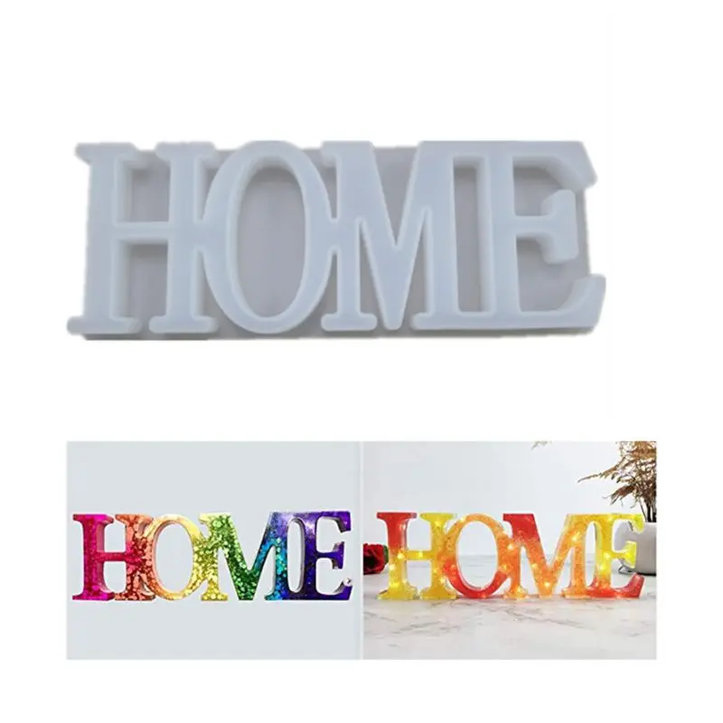 

DIY Crystal Epoxy Mold Letters Shape High Mirror Mould Handmade Pendant Crafts