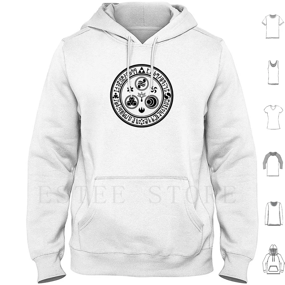 Hero Mark (Nero) Felpa Con Cappuccio Manica Lunga Wind Waker Triforce Gannon Twilight Princess Legend Ocarina Una Volta