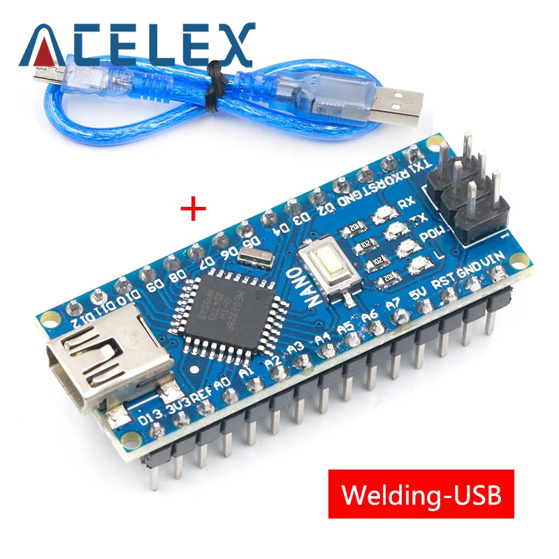 Акция для arduino Nano 3 0 Atmega328 1 шт. контроллер совместимая плата WAVGAT модуль PCB макетная