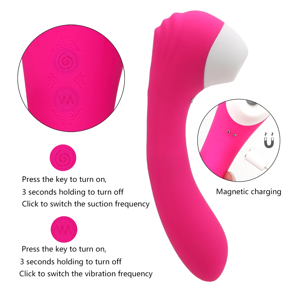 Stimulateur de clitoris à succion de mamelon, massage du point G, gode vibrateur, succion de langue, jouets pour femmes, sexe oral_voghion.com
