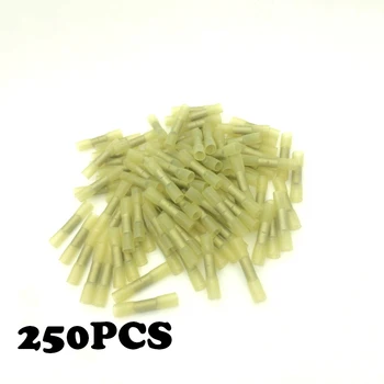 

250pcs BHT5 12-10AWG Insulated Heat Shrink Butt Connectors Wire Electrical Crimp Terminals Kit Wire
