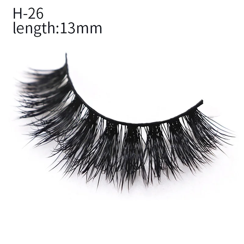 H26 (Hot Sale) Норковые ресницы для макияжа, 1 пара, натуральные 3d норковые накладные ресницы, и накладные ресницы в отдельной упаковке, аксессуары для наращивания - Цвет: H26 (Hot Sale)