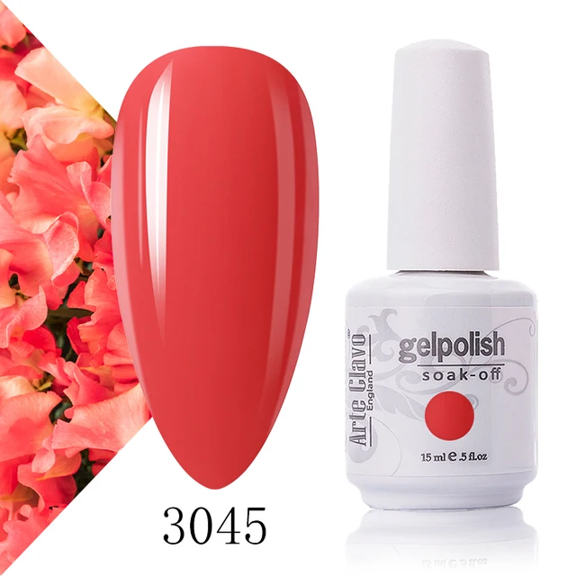 Arte Clavo 131 Colors Gel Polish Nail Gel Varnish Paint Semi Permanent Nails Art Gel Nail Polish For Manicure Top Coat Base Coat 3045