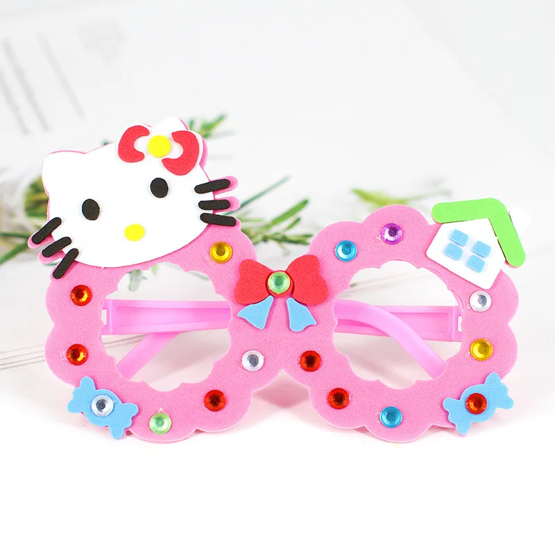 EVA очки DIY Алмазные очки 3D Ручная наклейка наклейки игрушки детские игрушки наклейки s креативные вечерние украшения на день рождения 10 шт