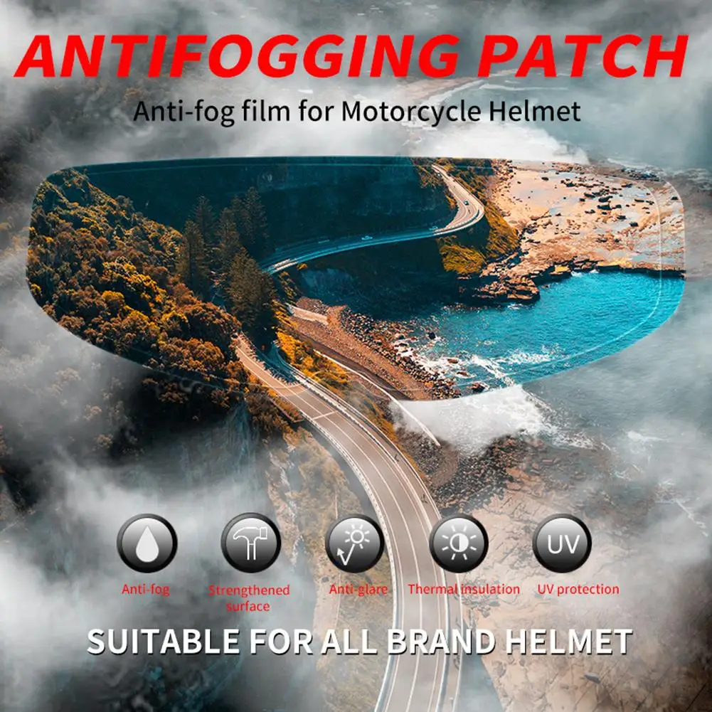 

Helmet Anti-fog Film Helmet Lens Anti-fog Film Universal Clear Visor Lens Sticker Motorcycle Accessories Special PET Motocross