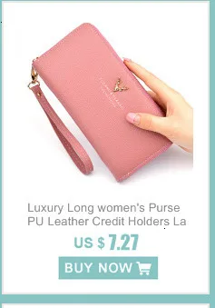 Retro Long female Wallet PU Leather Credit Holders woman Wallets Bag Casual Soft Ladies bag