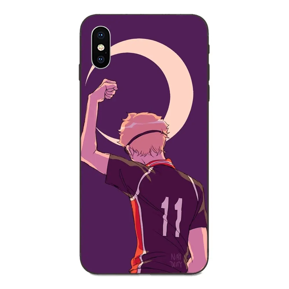 Мягкий симпатичный из ТПУ кожи аниме Tsukishima Кей Haikyuu для Galaxy A3 A5 A6 A6s A7 A8 A9 A10 A20E A30 A40