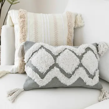 

Pillow Cover Lumbar Pillow Simple Nordic Cute Living Room Boho Decor Office Large Cojines Decorativos Para Sofa Cushion Cover