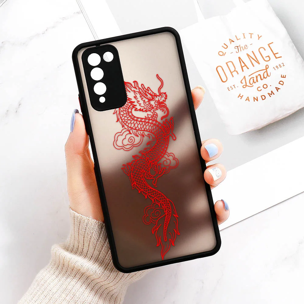 P30 Pro Case For Huawei P40 Lite Cover Dragon Back Funda For Huawei P Smart 2021 Honor 10X Lite 8X 20 Nova 5T Y9 Prime 2019 Case