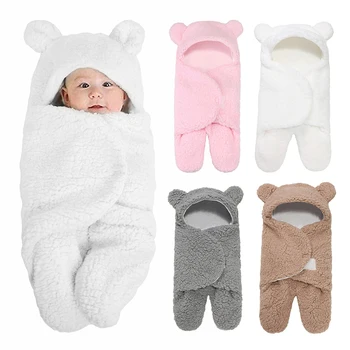 

Baby Sleeping Bag Newborn Split-legged Swaddle Warmth Velvet Quilt Split-leg Sleeping Bag Warmth And Velvet Quilt (0-3 Months)