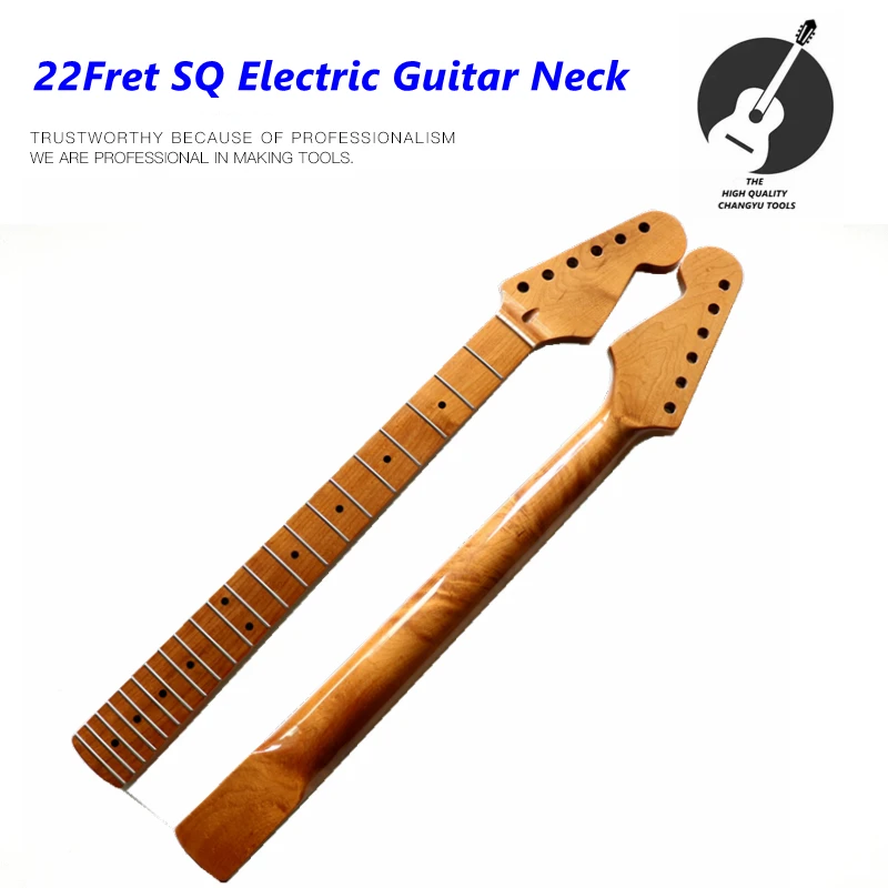 

Electric Guitar Neck ST DIY Roast maple Bright light New SQ ST guitar assembly replacement 22Fret Guitar accessories part