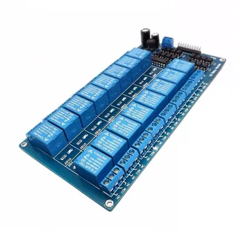 

16 channel 12V relay shield module, Four channel relay control board relay expansion board for arduino UNO LM2576