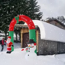Надувной арочный орнамент надувная АРКА Санта Клаус Снеговик Рождество на открытом воздухе украшения Декор для дома, магазина Прямая поставка#92730