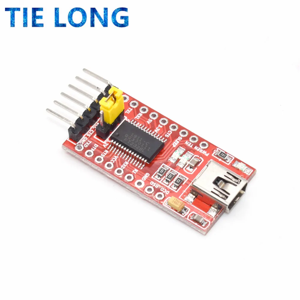 TIELONG FT232RL FTDI USB 3.3V 5.5V to TTL Serial Adapter Module for Arduino FT232 Mini Port usb to ttl adapter usb to serial adapter usb converter
