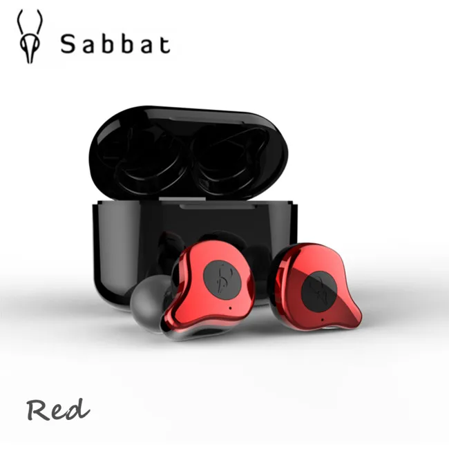 Red Sabbat E12 наушники в ухо истинный беспроводной Bluetooth 5,0 HIFI монитор шум Спортивная гарнитура O5 X1 X1E O2 I8 AIR LOVE - Цвет: Red