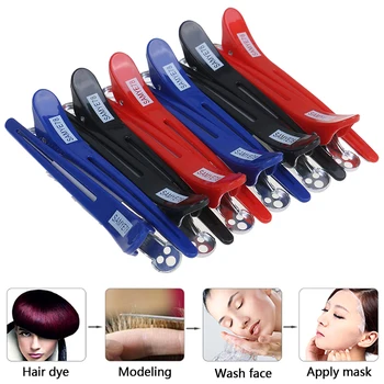 

12Pcs/Set Salon Alligator Hair Clips Section Clamp Hairdressing Hair Care Styling Tools Accessory