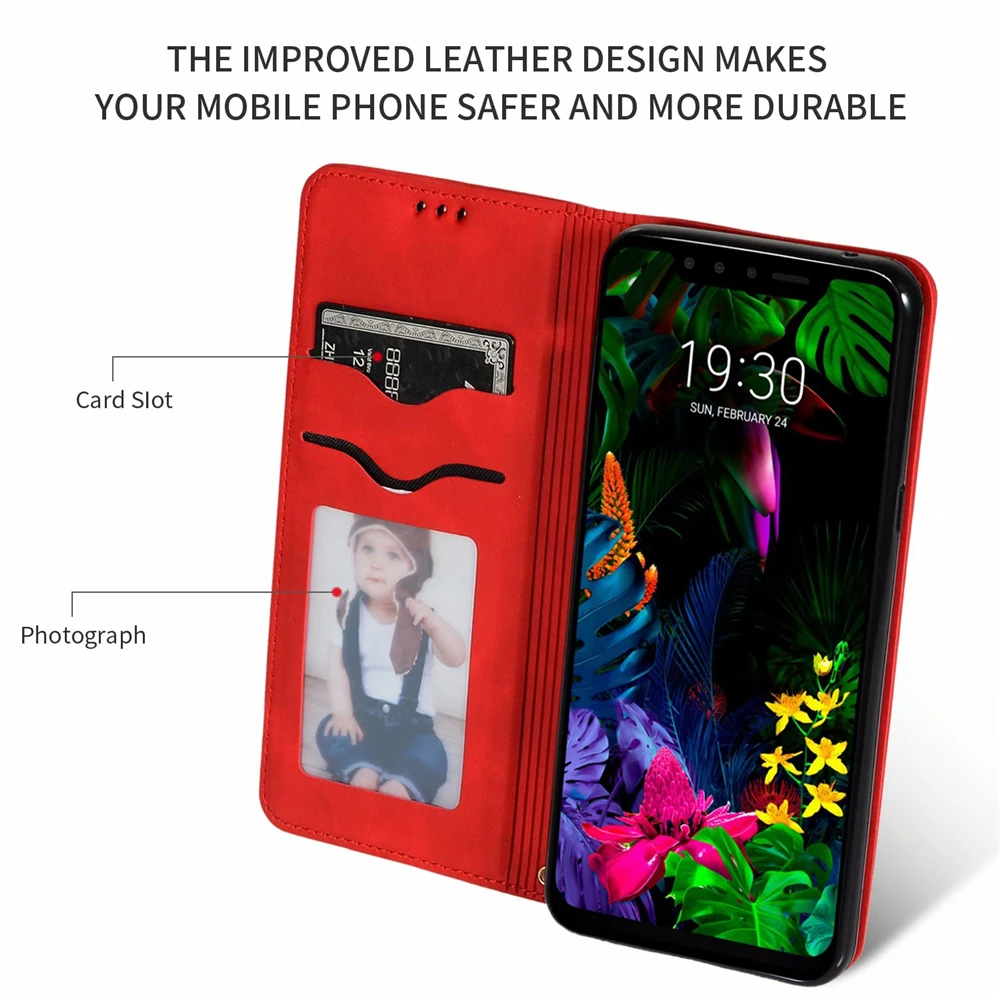 Роскошный кожаный флип-чехол для телефона LG V50 K40 Stylo 4 5 Модный противоударный чехол с отделением для карт
