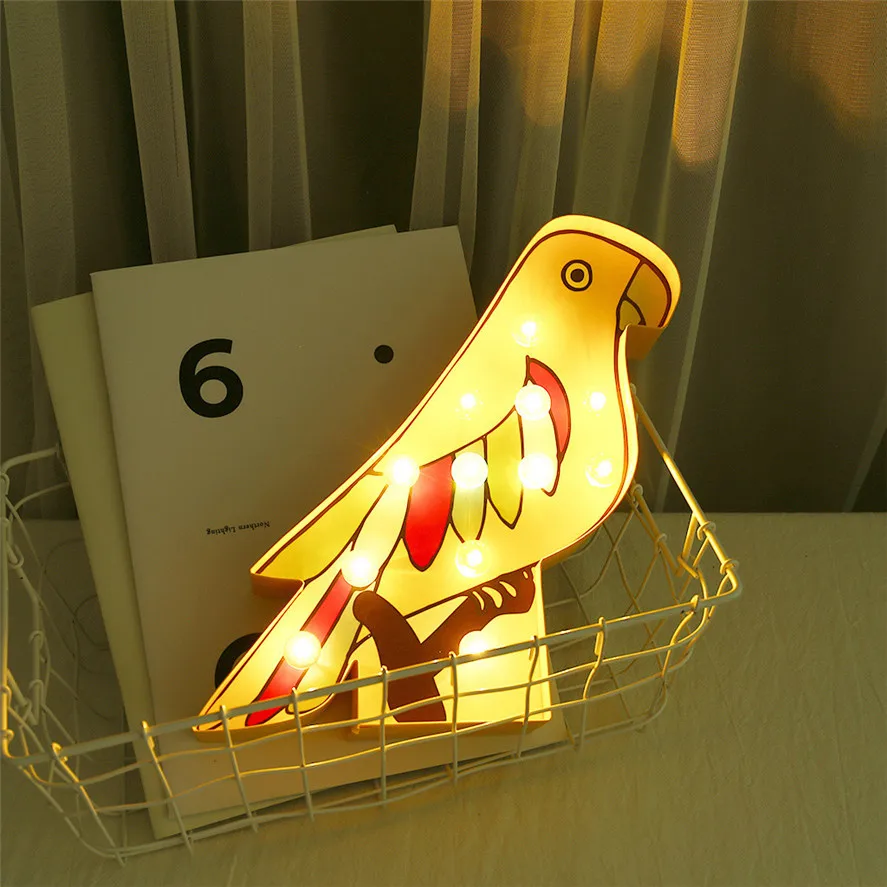 New Party LED Fruit And Plant Shape Modeling Lamp Night Light 1PC Christmas Party Bedroom Decor Night Light 1008#30