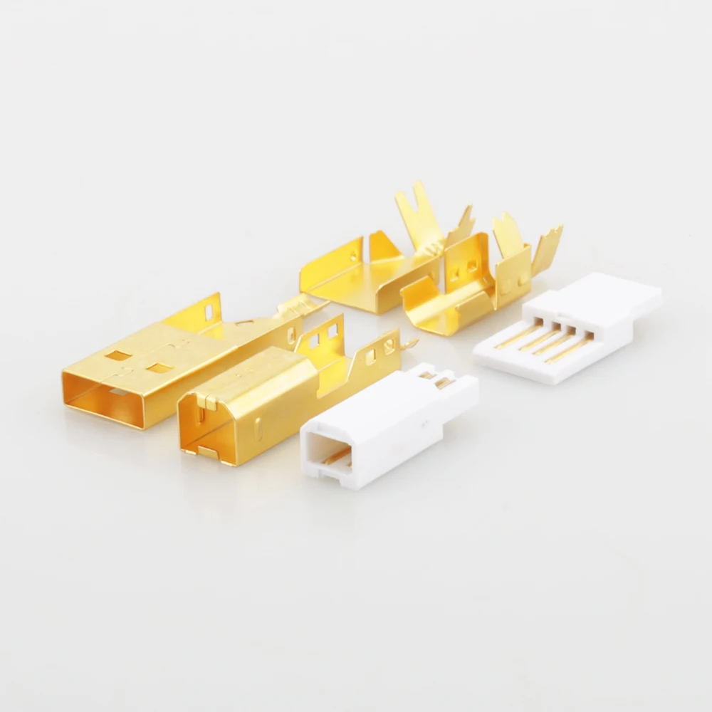 Hi End позолоченный USB разъем A + B Тип для DIY кабель сделано в Тайване|plug type|type bplug type b |