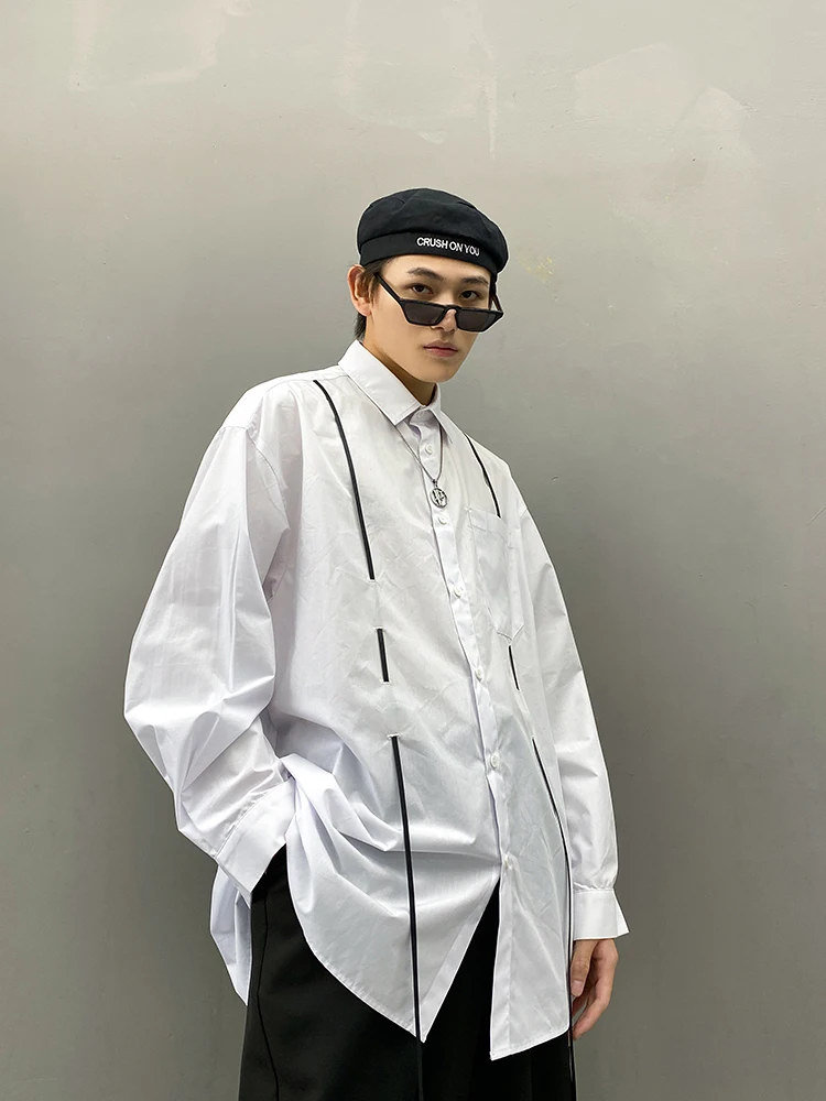 

S-6XL 2020 New men's clothing singer Bigbang Original Handsome design Long Sleeve Shirt plus size costumes