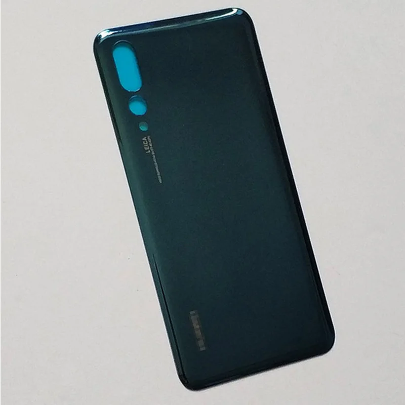 Задняя крышка батареи Чехол для huawei P20 Pro 3D стекло Задняя Дверь Корпус чехол Замена для huawei P20pro с логотипом - Цвет: Blue