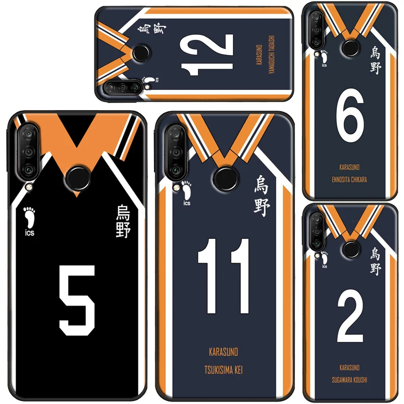 Haikyuu! Чехол униформы команды Karasuno для Huawei P40 Lite P20 P30 Pro Mate 10 20 Nova 5T P Smart 2019 Honor 8X 9X 10i |