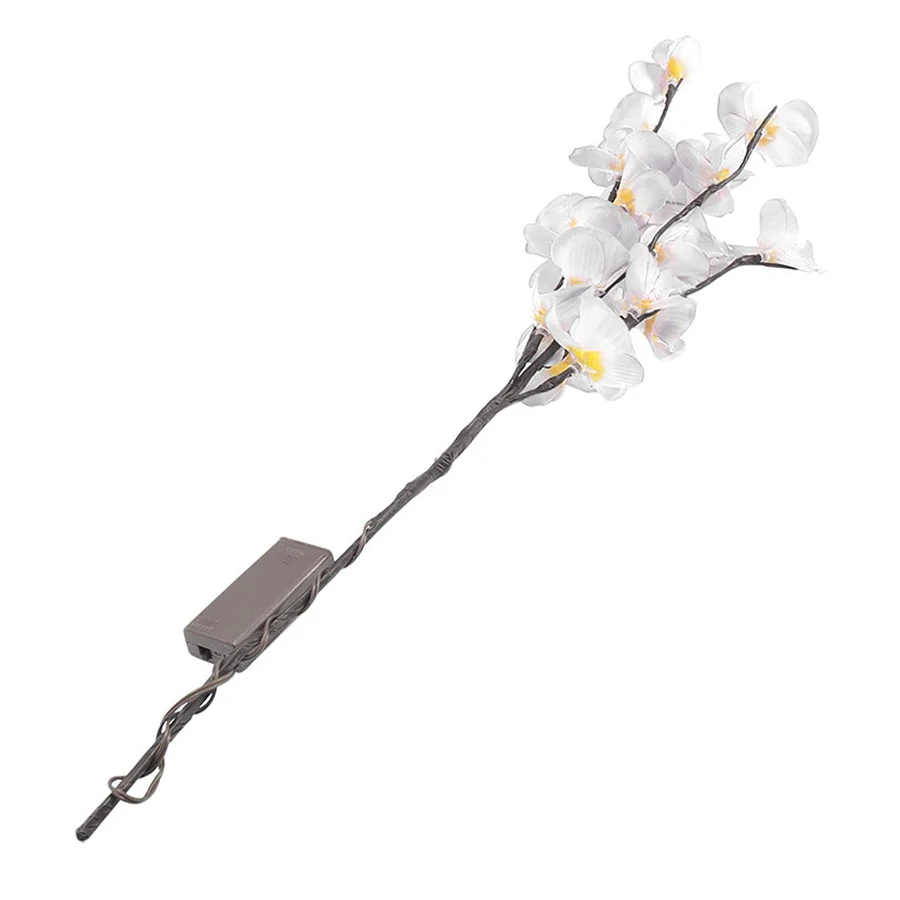 White Orchid Thrisdar 20 светодиодный Светодиодный светильник с имитацией ветви орхидеи 73 см ваза кофейная Цветочная лампа светодиодный светильник с веткой ивы Рождественский вечерние светильник для свадьбы - Испускаемый цвет: White Orchid