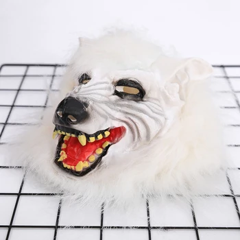 

Halloween Costume Mask Party Props Mask Horror Devil Wolf Head Mask Full Head Party Mask Silicone Animal Mask