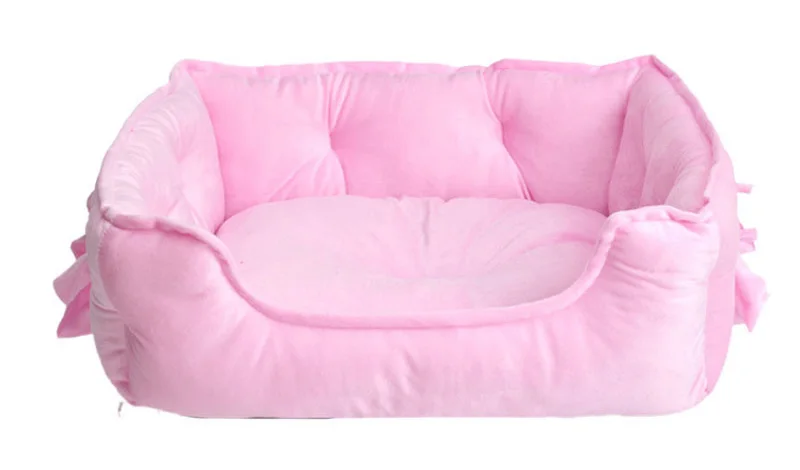 pink dog bed