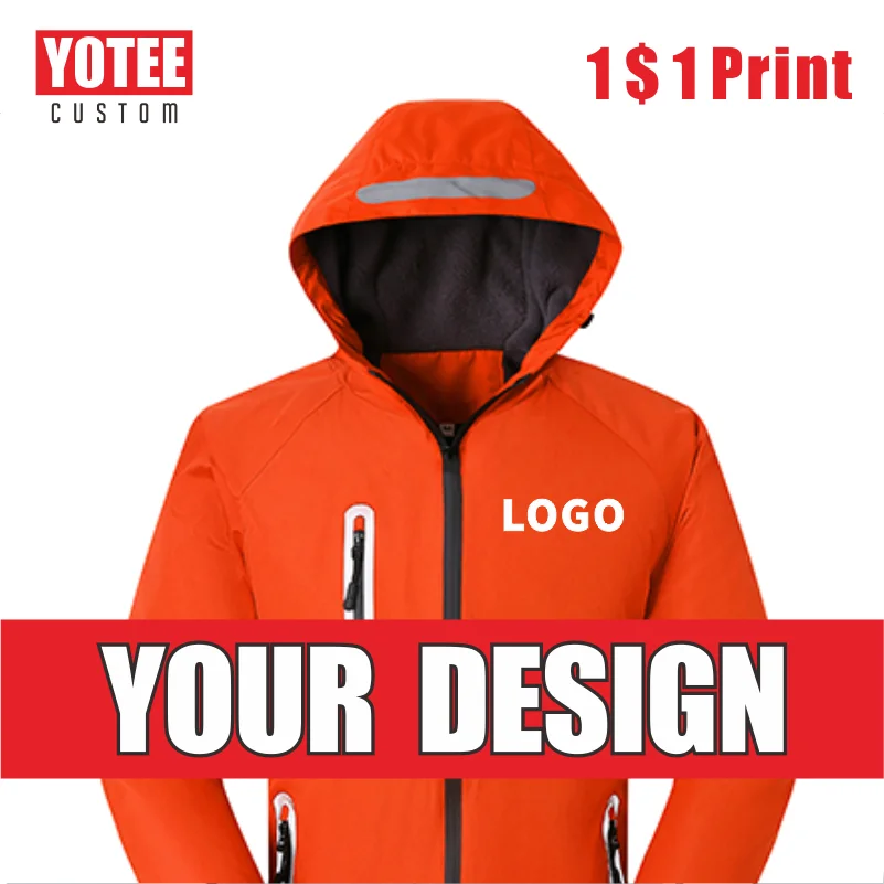 Зимняя высококачественная Толстая ветровка YOTEE company group с логотипом на заказ
