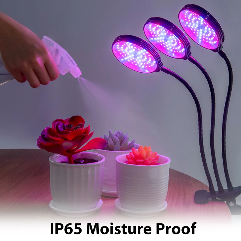  45W Dimmable Plant Grow Light 2/3 Heads 78/117 LED Beads Timing Full Spectrum Phyto Grow Tube Lamp  - 4000103534906