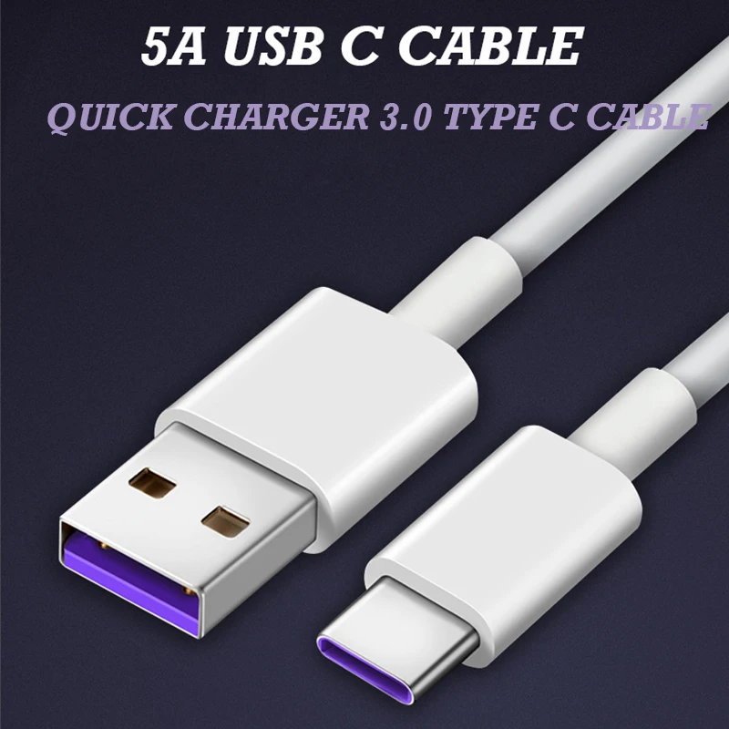 Быстрая зарядка 5А usb type C кабель для samsung S10 S9 S8 Plus S10E 5G Note 10 Pro 9 A50 QC 3 0 быстрой