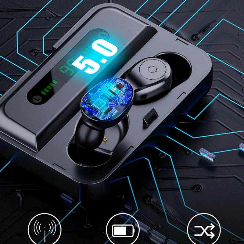 Беспроводные Bluetooth 5,0 стерео наушники спортивные наушники IP67 водонепроницаемая гарнитура
