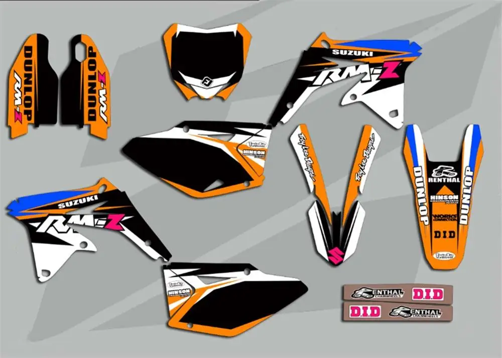 Наклейки для Suzuki RMZ450 новые наклейки команды графические 450 RMZ 2008 2009 2010 2011 2012 2013 2014