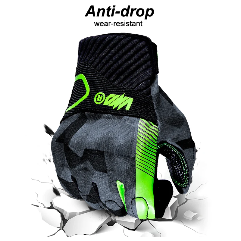 VEMAR Summer Motorcycle Gloves Breathable Sports MTB Bike Cycling Gloves Touch Screen Motorbike City Riding Full Finger