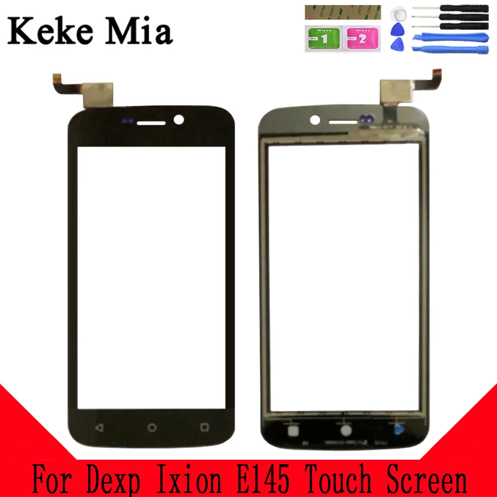 

Keke Mia 4.5" Mobile TouchScreen Digitizer Panel For Dexp Ixion E145 Touch Screen Front Glass Lens Repair Free Adhesive+Wipes