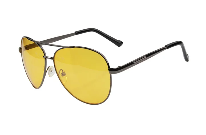 Очки для водителя, очки для авиационного ночного видения, очки для вождения с желтыми линзами, классические защитные очки для водителя с защитой от видения для мужчин