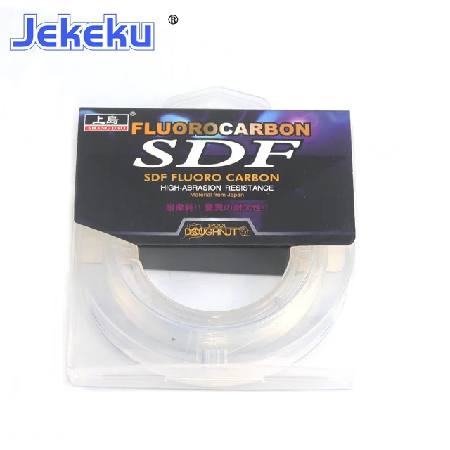 JEKEKU NEW Fluorocarbon Leader Fishing Line 50m 5.9kg-18.4kg Strong Shock 100% Carp Fishing Tackle Accessories Carbon Line