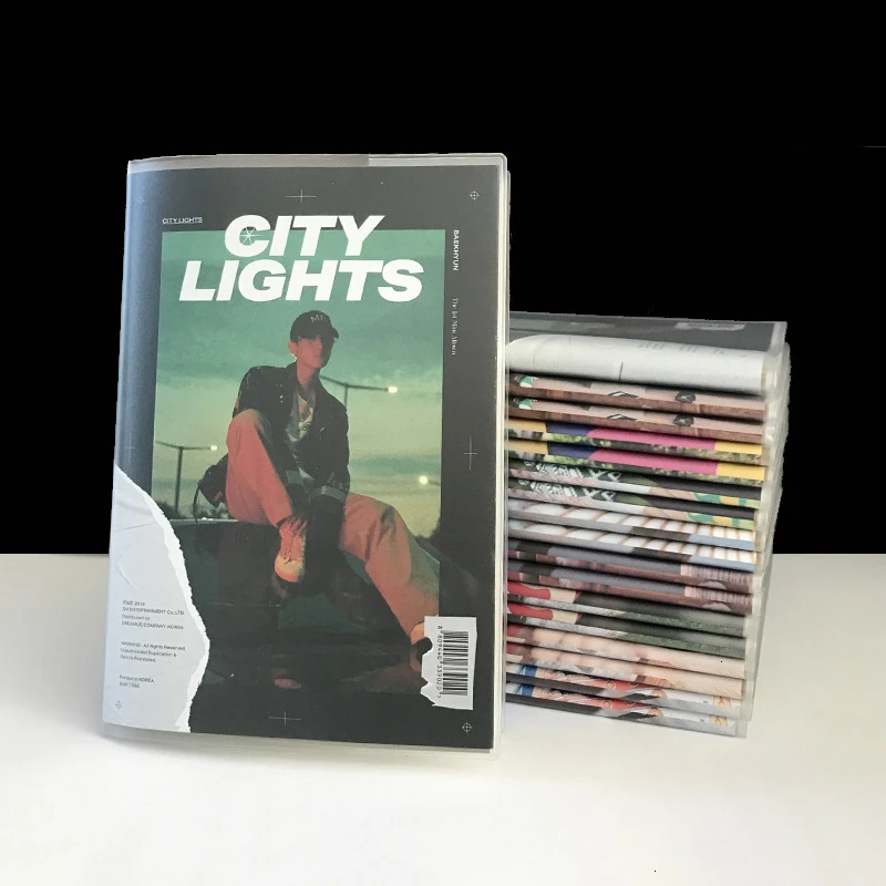 Kpop EXO SOLO City Light альбом BAEKHYUN Sketchbook дневник Рисование Живопись Граффити Мягкая обложка чистая бумага Блокнот MemoPad