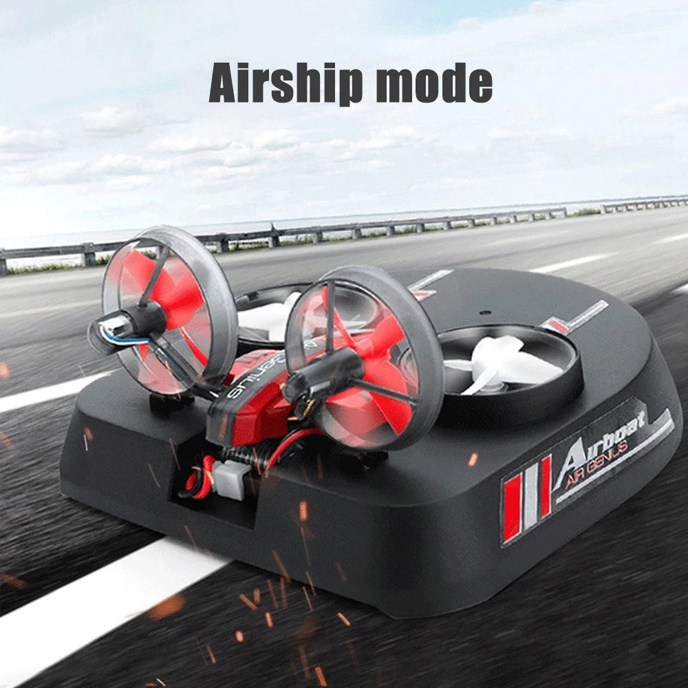 2.4G RC Drone 3 in 1 Quadcopter Glider Airship Airplane Hovercraft RC Multi-functional Aircraft Christmas Gift Toy for Kid