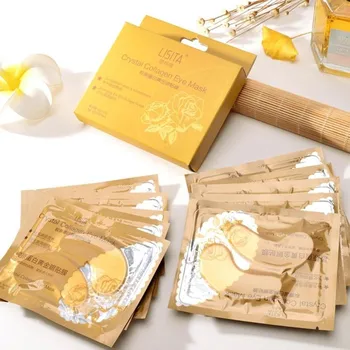 

1 Pair Collagen Gold Crystal Eye Mask Remove Wrinkle Dark Circles Reduce Edema Relieve Fatigue Eye Skin Moisturining Care Masks